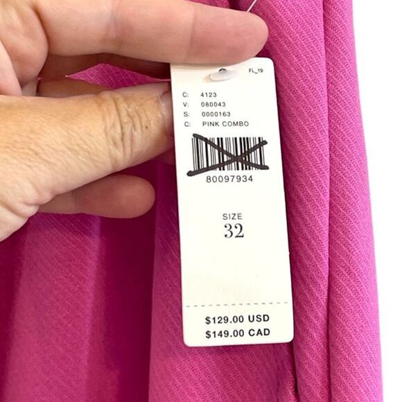 Anthropologie x Sanctuary Women's Metropolis Trousers in Wild Pink Size 32 NWT - Picture 8 of 10